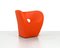 Victoria & Albert Stühle aus orangefarbenem Leder von Ron Arad für Moroso, 2005, 2er Set 6