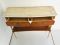 Briarwood & Brass Console with Marble Top, 1950s 5