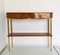 Briarwood & Brass Console with Marble Top, 1950s 14