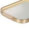 Gilt Aluminium, Mirror & Rubber Serving Tray by Carlo Sarpa, 1960s 3