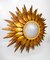 Goldene spanische Mid-Century Deckenlampe aus Eisen 3