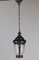 Art Nouveau Dutch Brass & Glass Pendant Lamp, 1900s 11