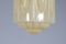 Lámpara de techo francesa Art Déco de metal cromado y vidrio, años 30, Imagen 2
