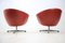 Vintage Red Swivel Chairs by Miroslav Navrátil, 1970s, Set of 4, Image 8