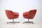 Vintage Red Swivel Chairs by Miroslav Navrátil, 1970s, Set of 4 9