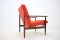 Vintage Red Armchairs, 1970s, Set of 2 3