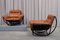Leather & Steel Armchairs by Lennart Bender for Wilo, 1968, Set of 2, Image 10