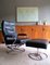 Mid-Century Leather & Chrome Lounge Chair & Ottoman from Ekornes, 1970s 4