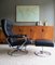Mid-Century Leather & Chrome Lounge Chair & Ottoman from Ekornes, 1970s, Image 1