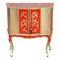 Antique Gold Leaf & Red Lacquer Sideboard from Fratelli Ugolini, Image 1