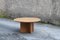 Vintage French Round Oak Coffee Table 12