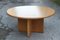 Vintage French Round Oak Coffee Table 2