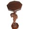 Antique Venetian Walnut Sculptural Pedestal Table, Image 2