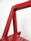 Silla plegable vintage en rojo de Aldo Jacober para Alberto Bazzani, Imagen 12
