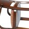 Italian Walnut & Velvet Bridge Chairs by Gaetano Borsani, 1930s, Set of 2, Image 5