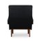 Danish Mid-Century Black Leather Lounge Chair, 1970s, Image 4