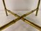 Large Marble and Brass Faux Bamboo Coffee Table, 1960s 3