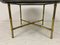 Large Marble and Brass Faux Bamboo Coffee Table, 1960s 1