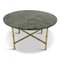Large Marble and Brass Faux Bamboo Coffee Table, 1960s 12