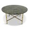 Large Marble and Brass Faux Bamboo Coffee Table, 1960s, Image 12