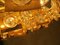 Großer brutalistischer Mid-Century Kronleuchter aus vergoldetem Messing & Kristallglas von Palwa, 1960er 4