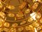 Großer brutalistischer Mid-Century Kronleuchter aus vergoldetem Messing & Kristallglas von Palwa, 1960er 12