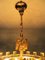 Lámpara de araña brutalista Mid-Century grande de latón dorado y cristal de Palwa, años 60, Imagen 8
