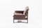 Leather and Teak Lounge Chair, 1960s 12