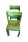 Stackable Green Dining Chairs by Carl Auböck for E. & A. Pollak, 1956, Set of 6 4