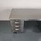 Vintage Industrial Double Pedestal Polished Steel Desk 4