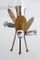 Plafón o lámpara de techo Sputnik alemana con tres brazos, años 50, Imagen 16