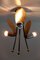 Plafón o lámpara de techo Sputnik alemana con tres brazos, años 50, Imagen 10