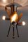 German 3-Arm Sputnik Flush Mount or Ceiling Lamp, 1950s, Image 14