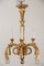 Lámpara de araña vintage de madera tallada, años 30, Imagen 4