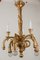 Lámpara de araña vintage de madera tallada, años 30, Imagen 5