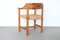 Vintage Esszimmerstühle aus massivem Pinienholz & Papierkordel von Rainer Daumillerm, 4er Set 9