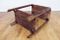 Tavolino vintage in legno di quercia massiccio, Immagine 7