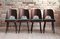 Mid-Century Emerald Velvet Dining Chairs by Oswald Haerdtl, Set of 4 6