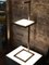 Lampada da tavolo Bronx in ottone antico e marmo di Casa Botelho, Immagine 4