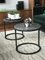 Modern Diana Round Coffee Table with Powder Coated Steel and Marble by Casa Botelho 10