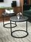 Modern Diana Round Coffee Table with Powder Coated Steel and Marble by Casa Botelho, Image 10