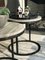 Modern Diana Round Coffee Table with Powder Coated Steel and Marble by Casa Botelho 7