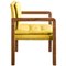 Natural Walnut and Lino Bacco Carver Chair by Casa Botelho, Image 1