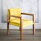 Bacco Carver Chair aus natürlichem Nussholz mit Lino-Bezug von Casa Botelho 4