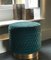 Velvet Tresse & Brass Diana Pouf by Casa Botelho 10