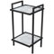 Bacco Console Side Table in Steel with Marble Surfaces by Casa Botelho 1