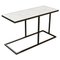 Bacco Cantilever Side Table in Marble and Powder Coated Steel by Casa Botelho, Image 1