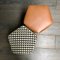 Ultra-Leather & Brass Ermes Pouf by Casa Botelho 3