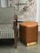 Ultra-Leather & Brass Ermes Pouf by Casa Botelho 7