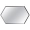 Industrial Style Eros Hexagon Steel Mirror by Casa Botelho, Image 1